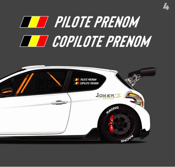Stickers Pilote/Copilote – Image 5