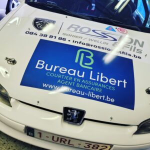 Lettrage vehicule 106Rallye3