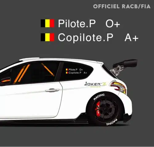 Stickers Pilote/Copilote