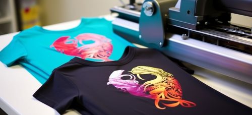 create customdesigned tshirts by cutting heat transfer vinyl with silhouette cameo applying it fabric with heat press