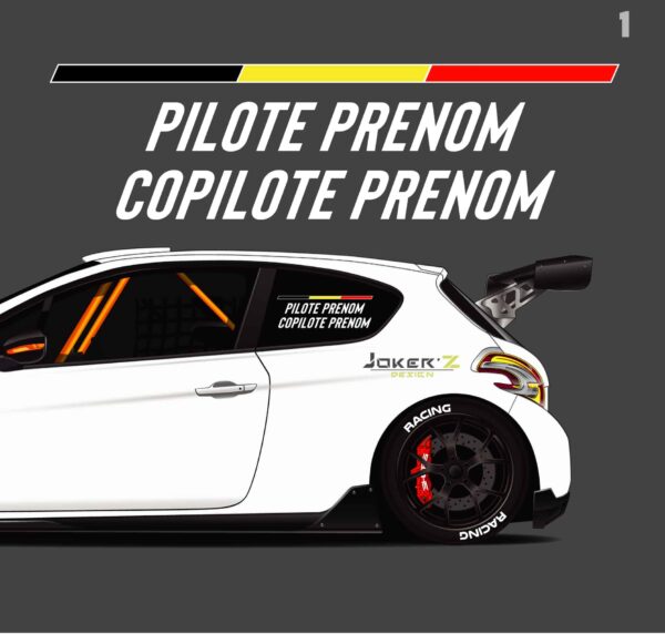 Stickers Pilote/Copilote – Image 2