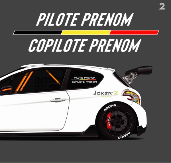Stickers Pilote/Copilote – Image 3