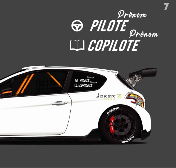 Stickers Pilote/Copilote – Image 8