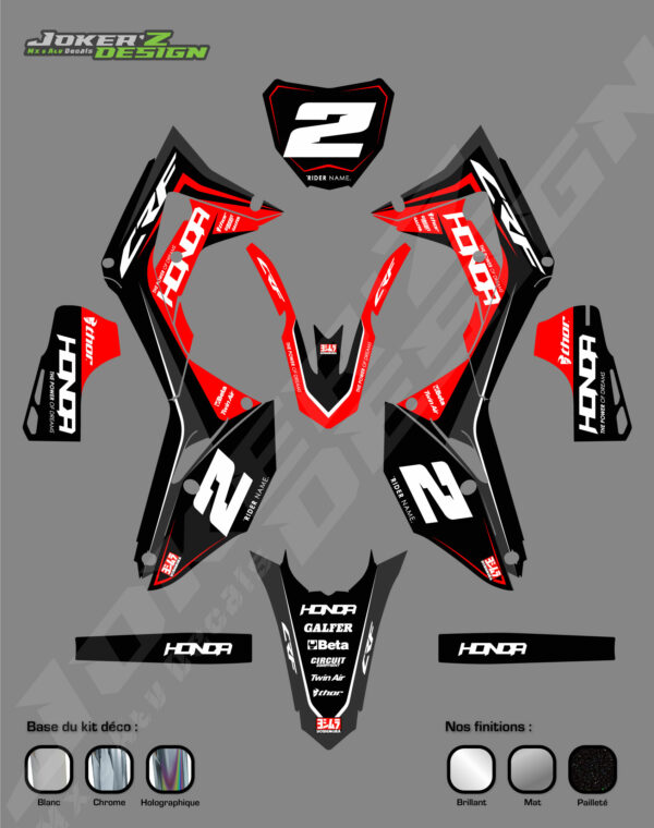 Kit déco - Honda - Light Red – Image 4