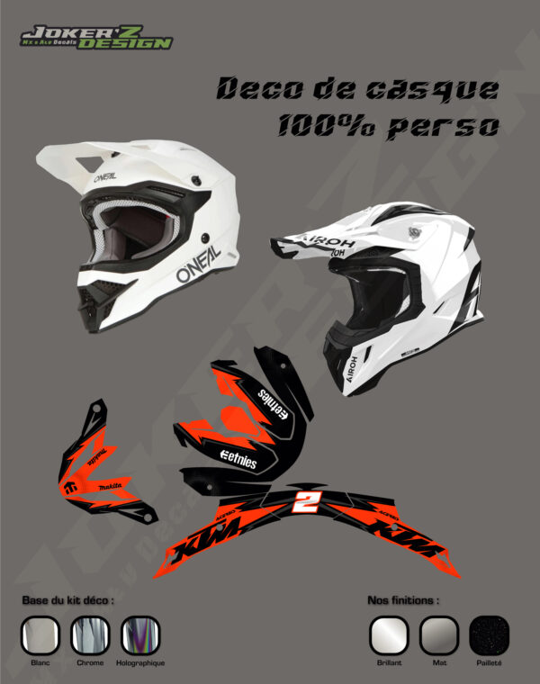 Kit déco 100% personnalisé - Casque / Helmet