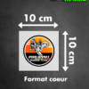 Impression DTF - Coeur 10x10cm (lot de 10)
