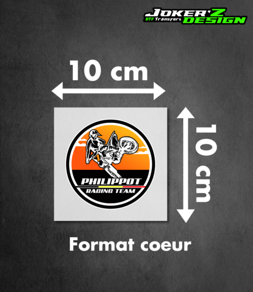 Impression DTF - Coeur 10x10cm (lot de 10)